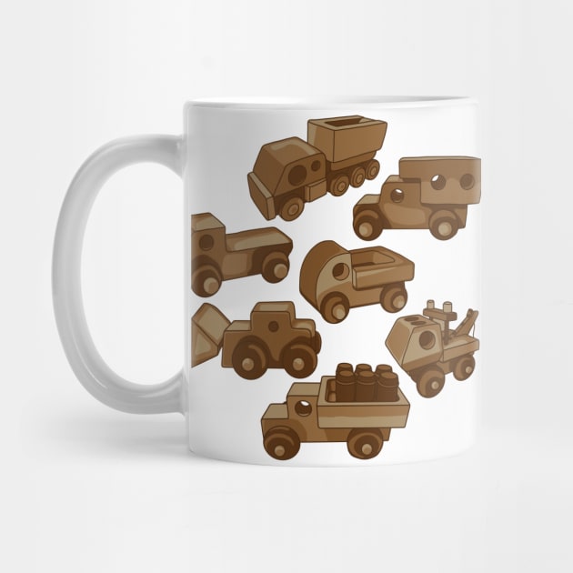 Vintage Wooden Toy Trucks by Slightly Unhinged